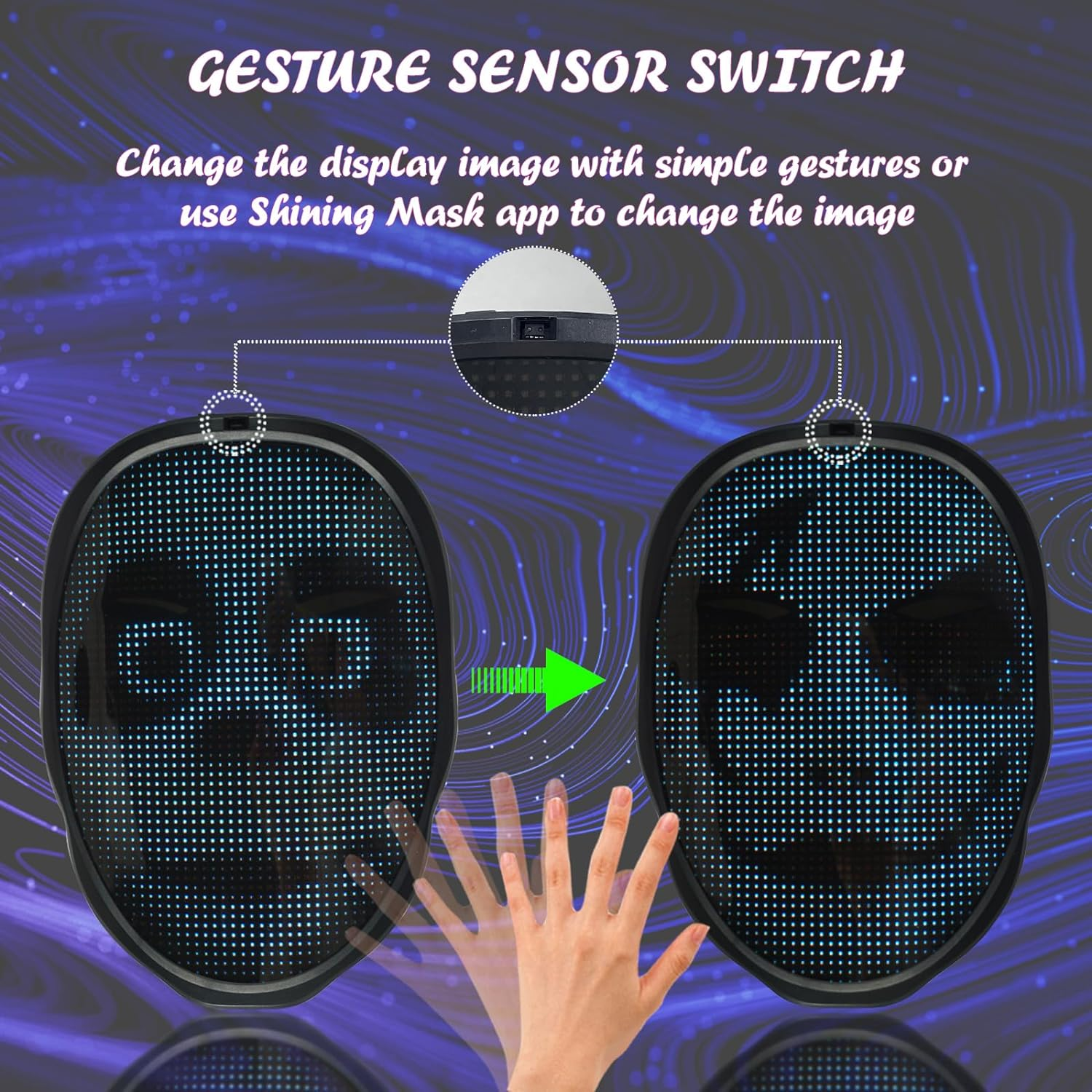 Depointer Life Led Mask W/ App Controlled 2