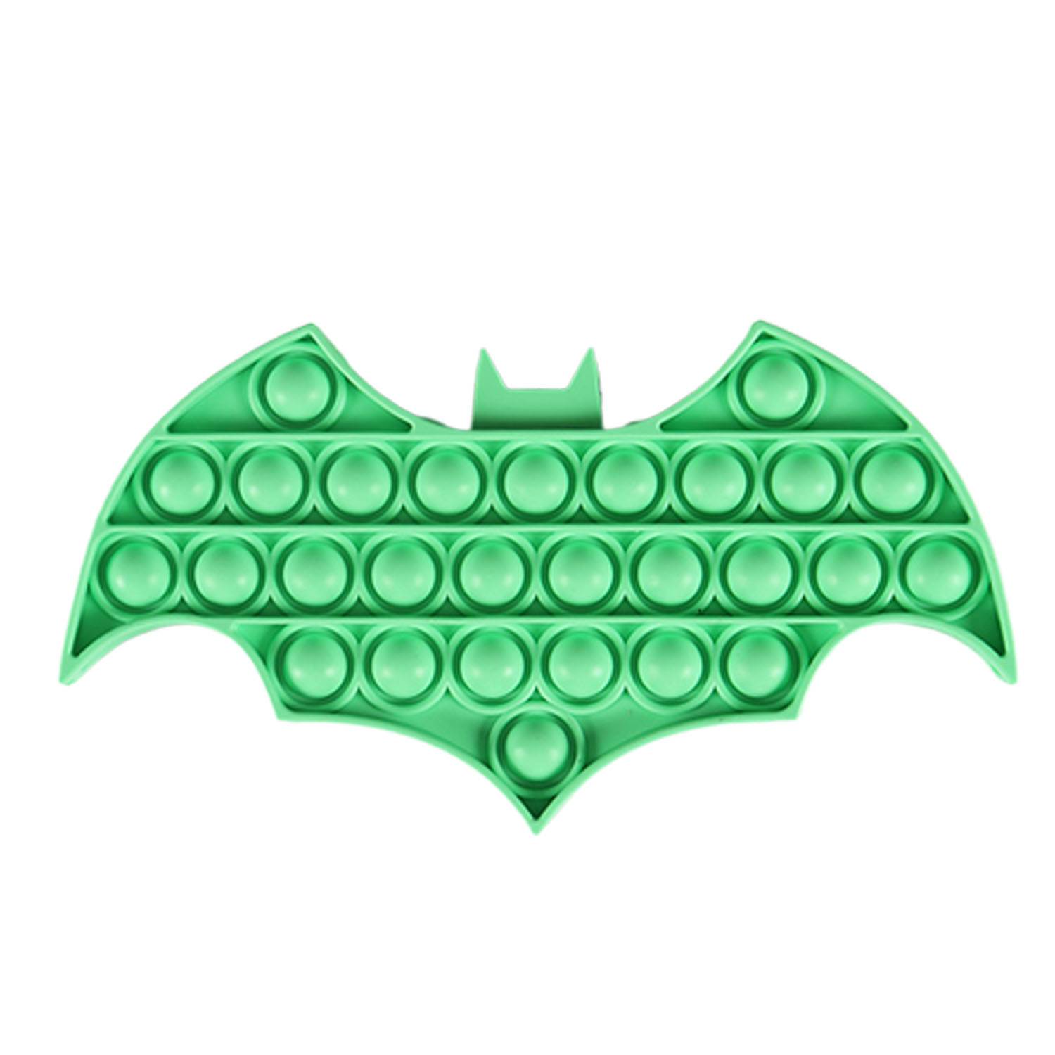 Halloween Colorful Bat Shaped Push Pop Bubble Ball Toy 3
