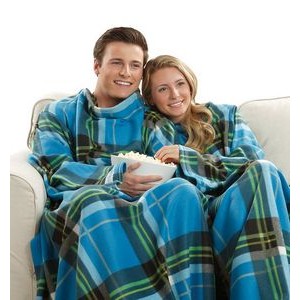 Fleece Wearable Blanket, custom hoodie or sweatshirt with logo imprint 2