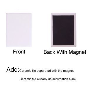 Sublimation Blank Ceramic Tile Refrigerator Magnet 3