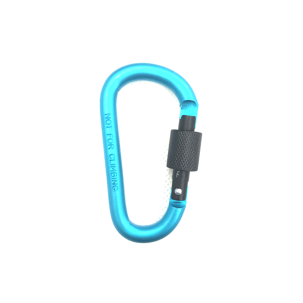 #8 D-shaped 24g high quality frosted carabiner backpack hook 9