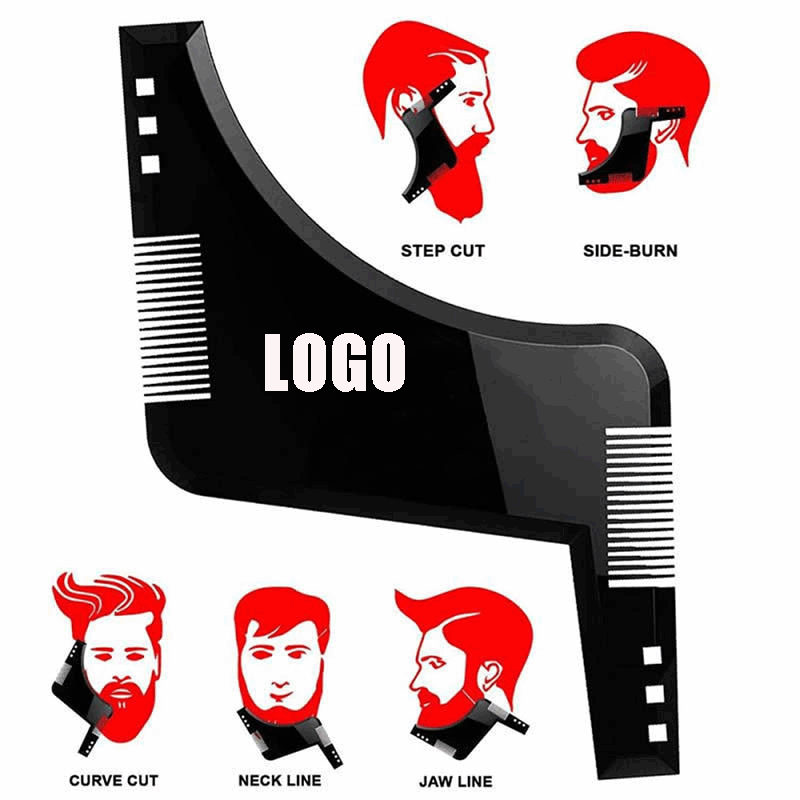 Men's Beard Shaping Tool With Inbuilt Comb /Styling Comb Templates 1