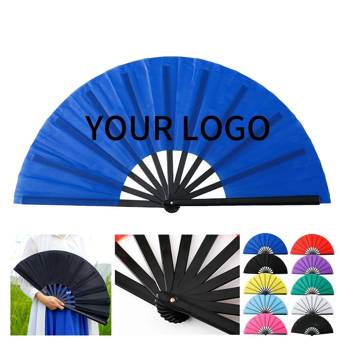 Custom Printed Plastic Fan for Festivals and Gifts 3
