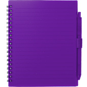 FSC® Recycled 5.5” x 7” Spiral Notebook w/ RPET Pe 77
