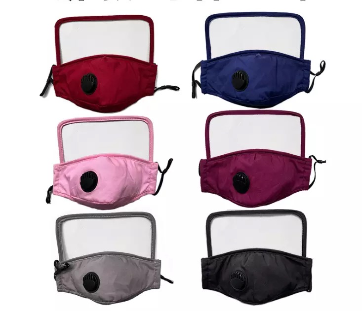 Cotton Facemask With Shield 1