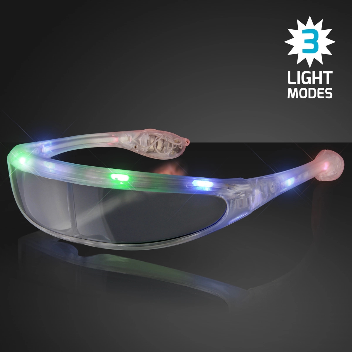 Spaceman light up futuristic sunglasses 4