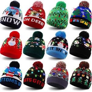 Light Up Christmas Holiday Sequins Hat 2