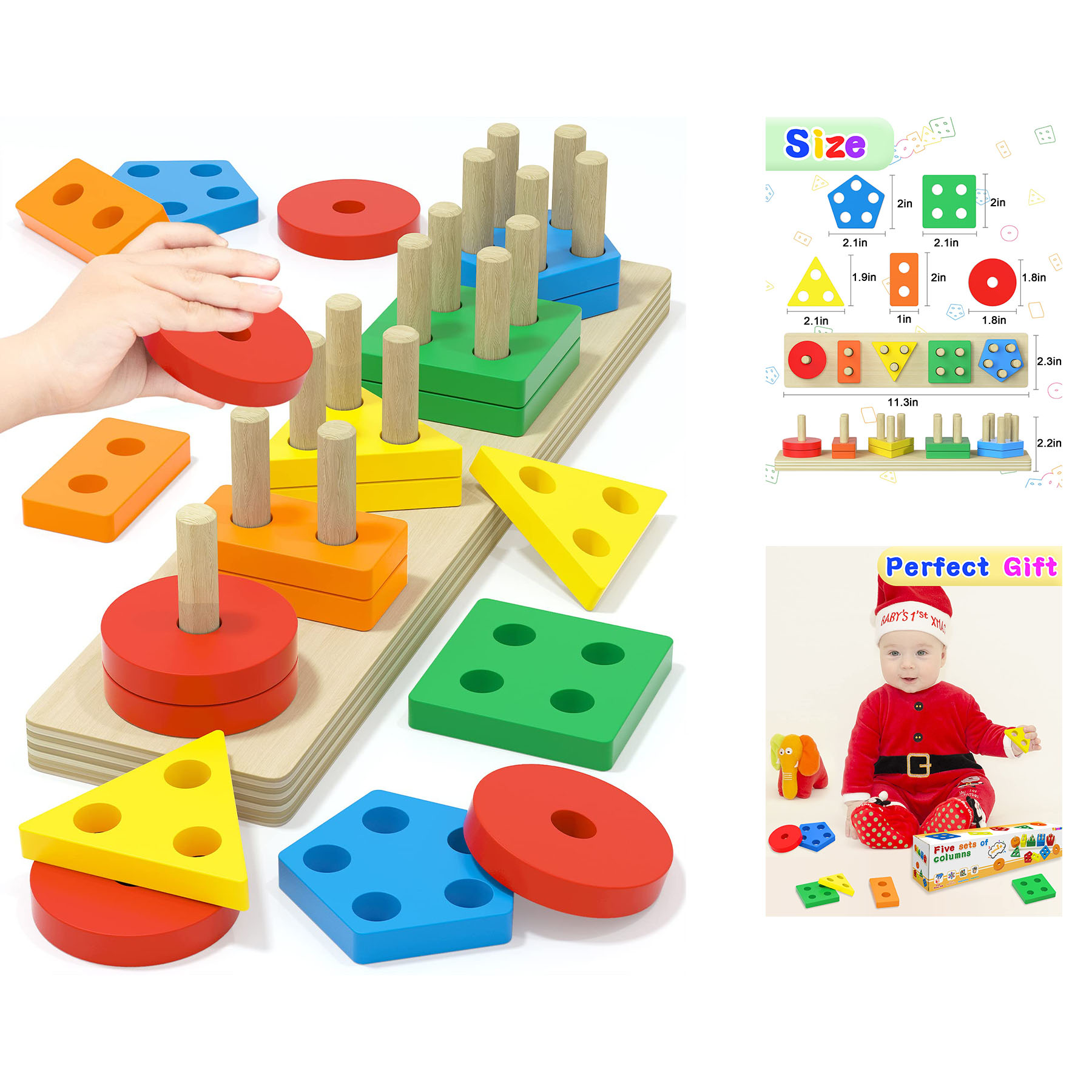 Montessori Toys for 1 2 3 Years Old Boys Girls 2