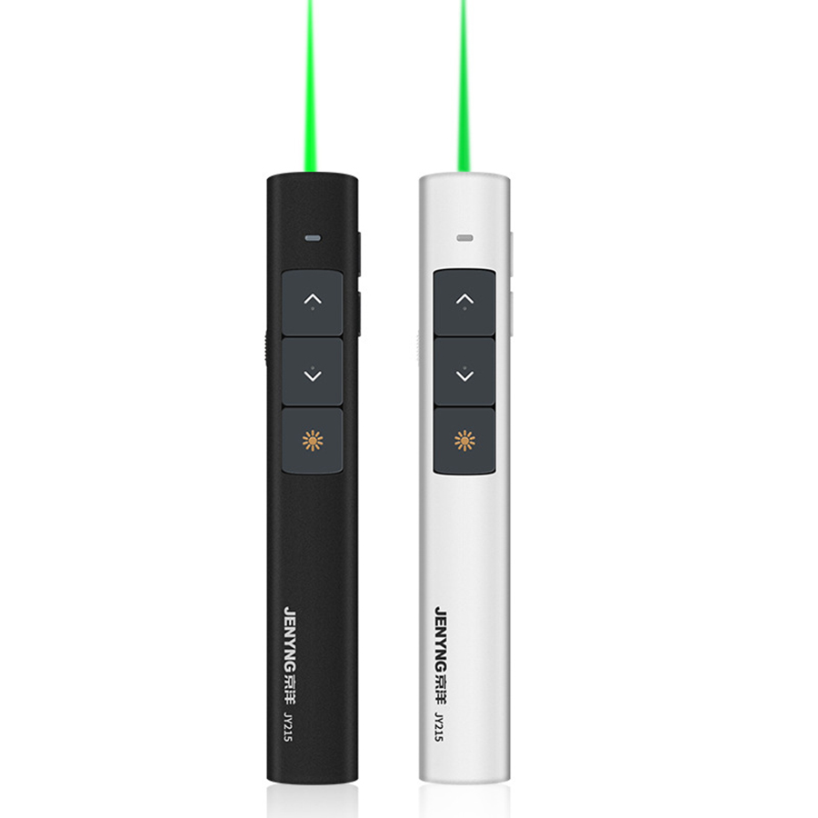 Wireless Presentation Clicker with 100m Range & Green Laser Pointer 2