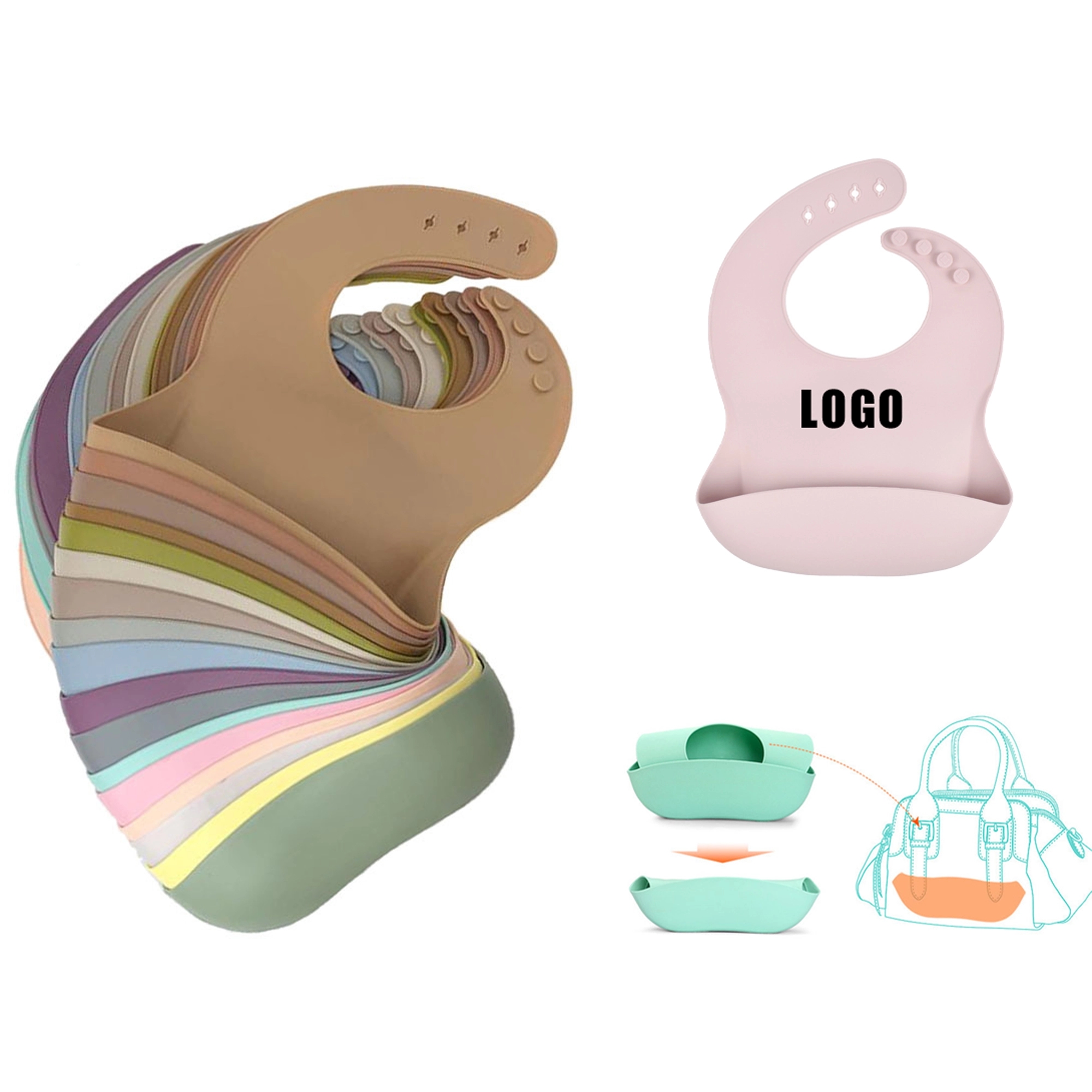 Silicone Baby Waterproof Bib