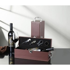 Single Wine Gift Box With Carry Handle 7