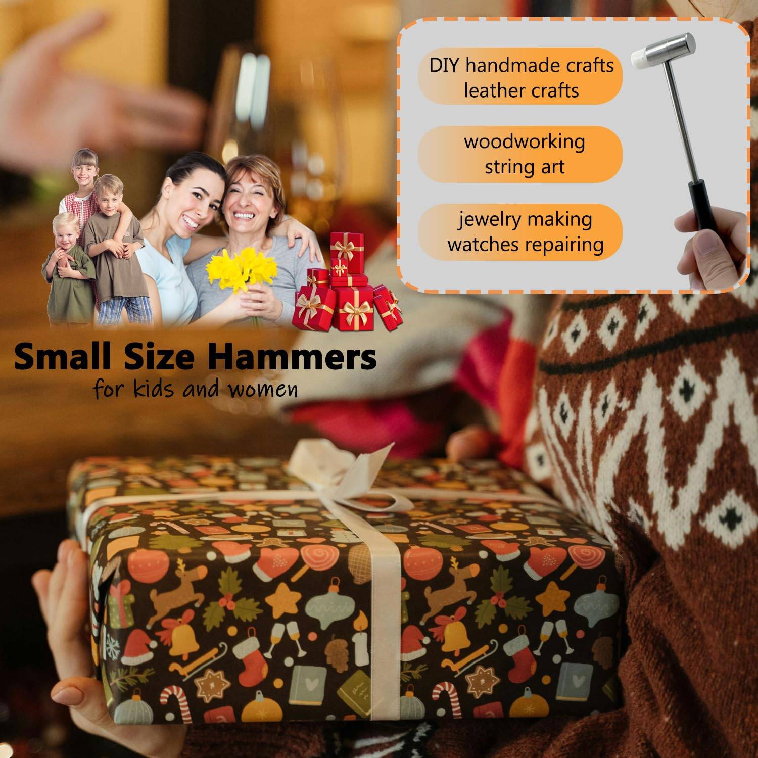 Metal Mini Handmade DIY Double Head Watch Hammer 5