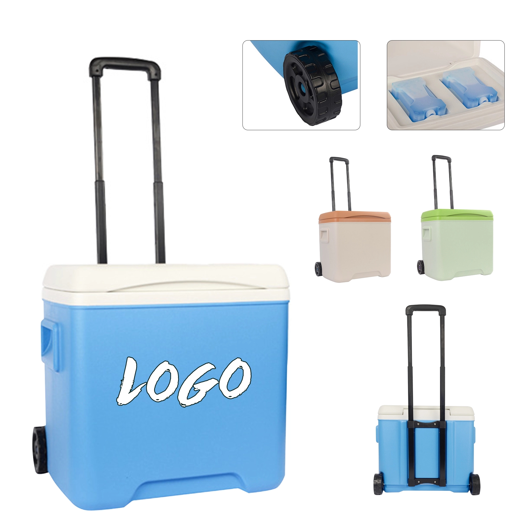 32-Quart Wheeled Hard Cooler 6