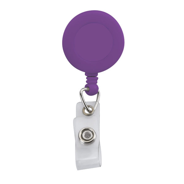 Retractable Zip Cord w/ Epoxy Dome & Vinyl Snap Attachment w/ Bulldog Clip 7