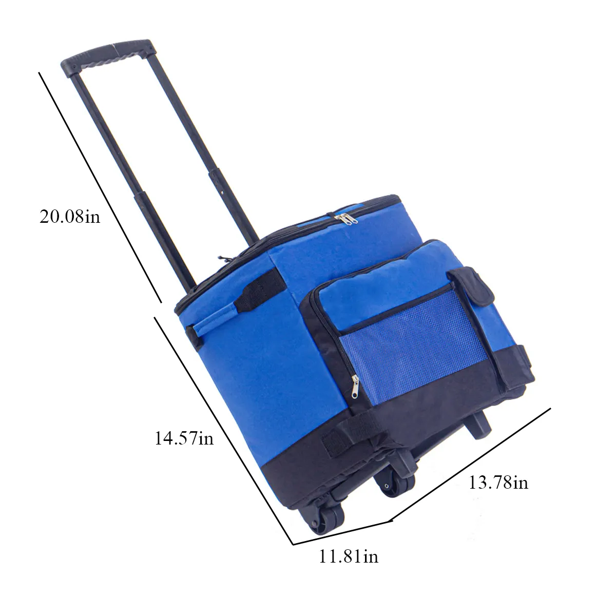 Portable Removable Insulated Cooler W/ Wheels for Picnic BBQ 7