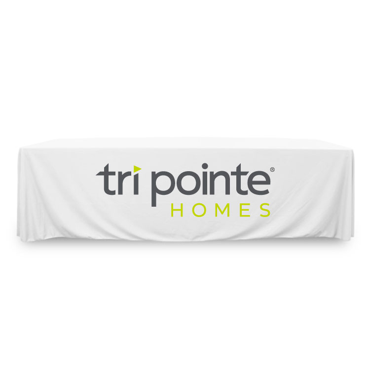 8 ft. Throw PolyKnit Table Cover (Full Color Logo) 18