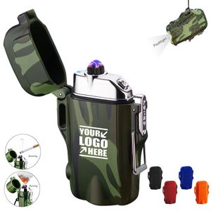 Flashlight With Compass And Dual Arc Lighter 16