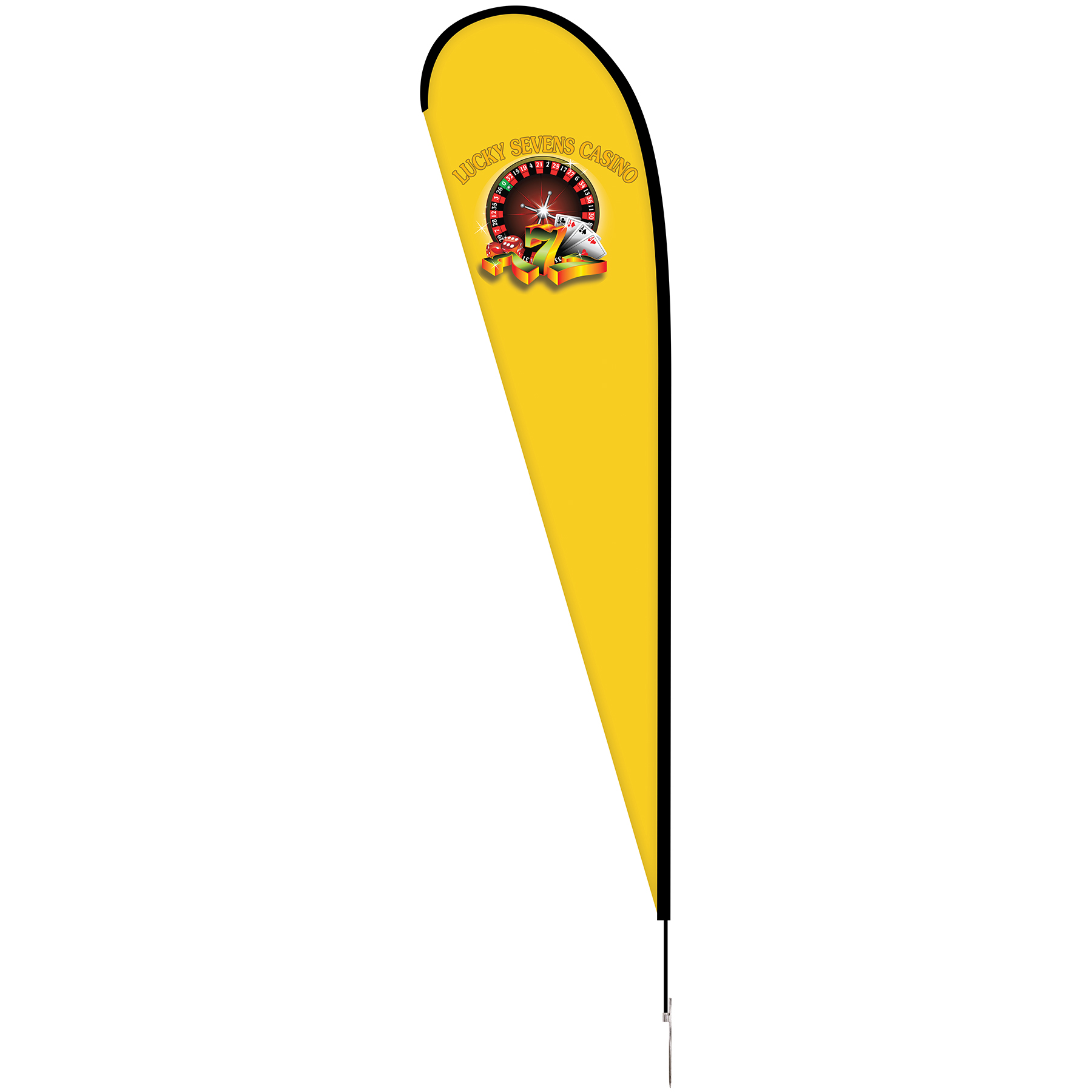 12' Double Sided Portable Teardrop Banner w/ Hardware Set 11