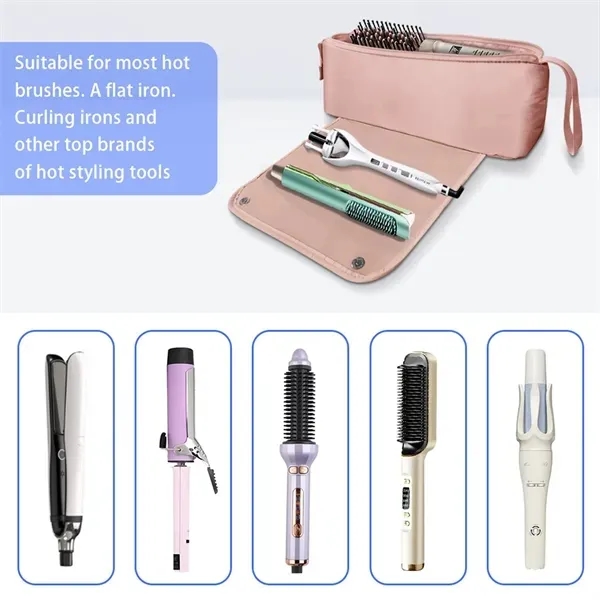 Waterproof Polyester Curling Iron Travel Pouch 4
