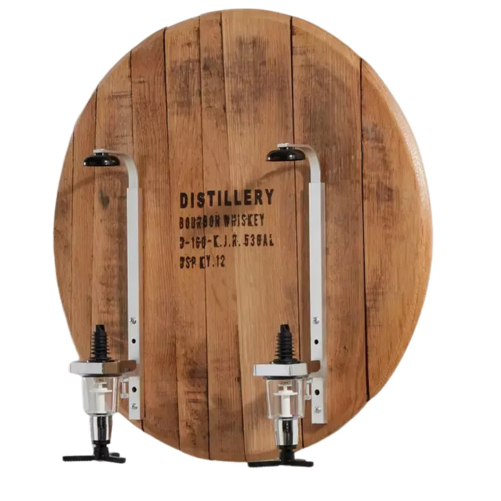 Barrel Head Sign Double Liquor Dispenser 2