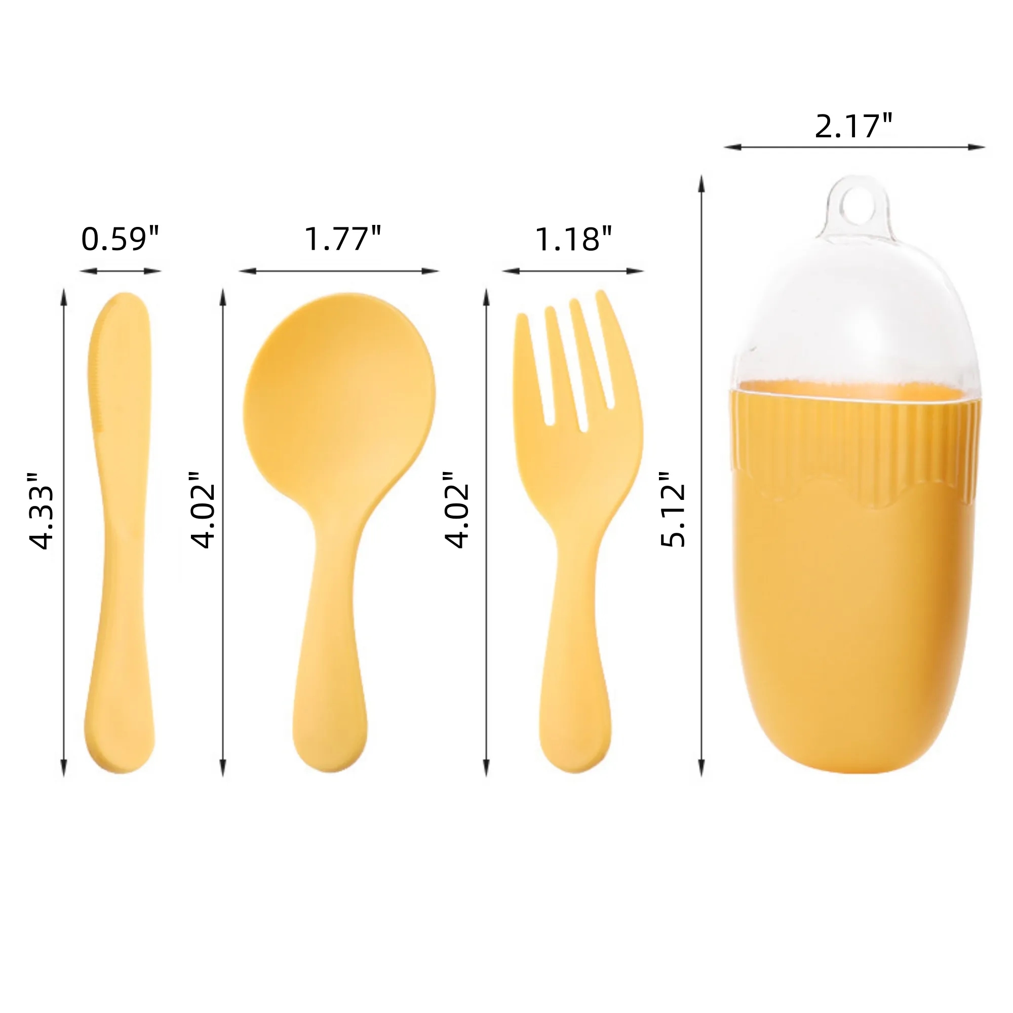 Portable Plastic 3 Piece Cutlery Set 6