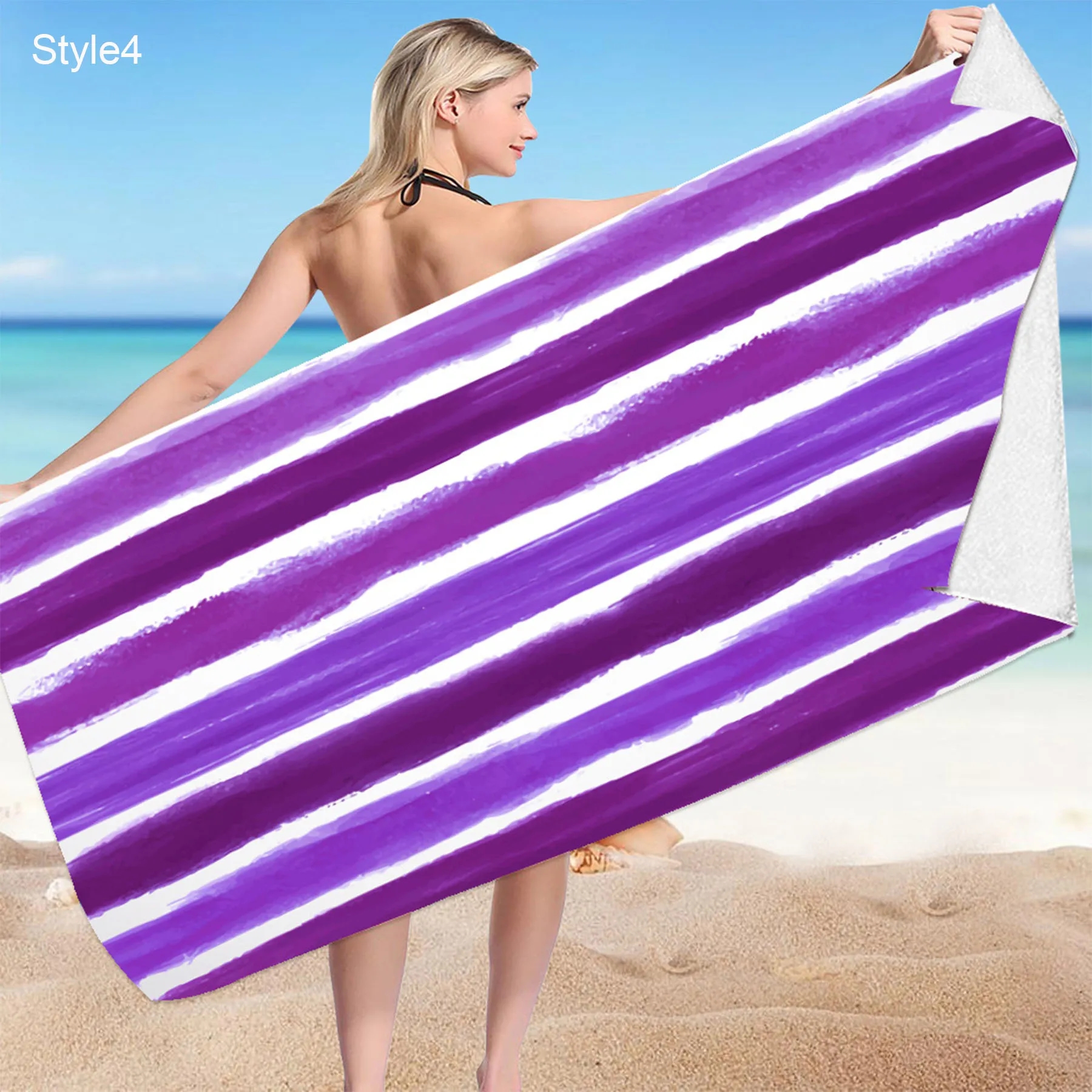 Microfiber Striped Beach Towel 6