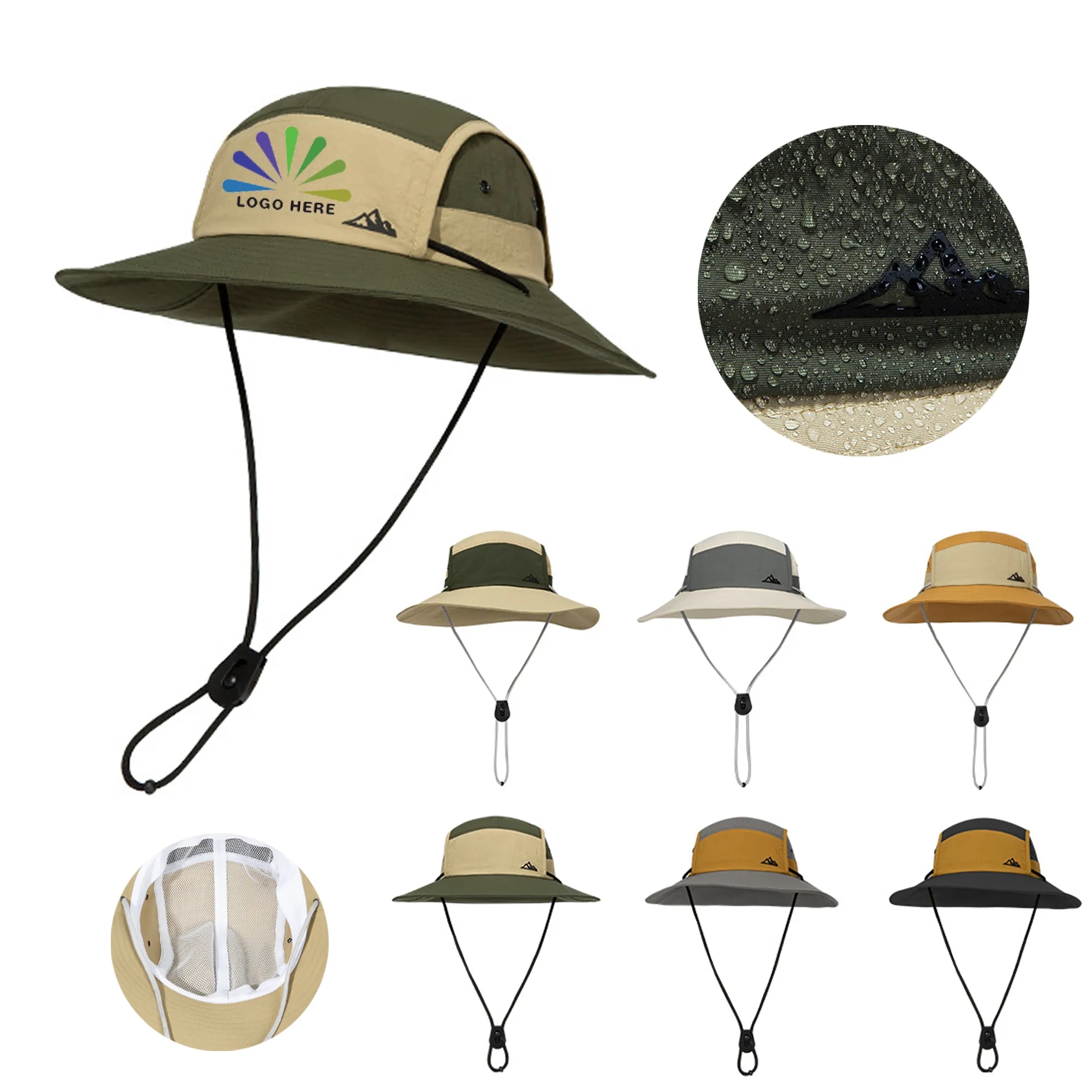 Two-tone Breathable Bucket Hat Double Opening 2