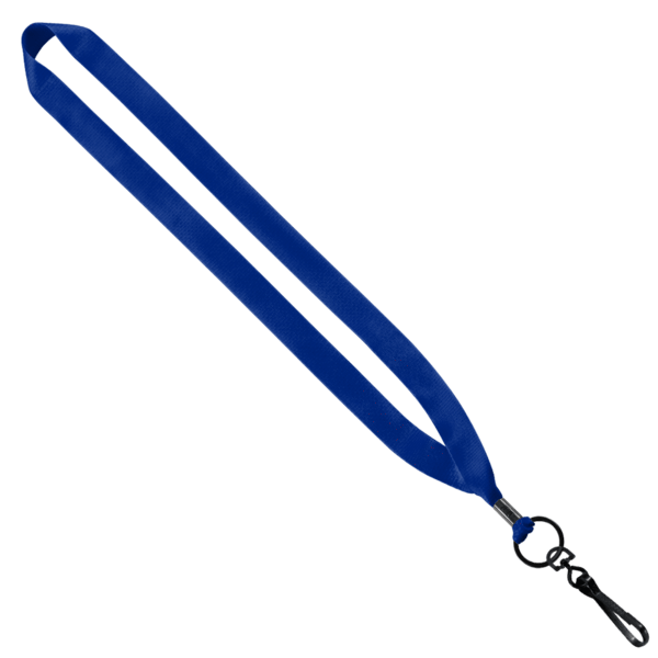 3/4" Polyester Lanyard with Metal Crimp & Swivel Snap Hook 10
