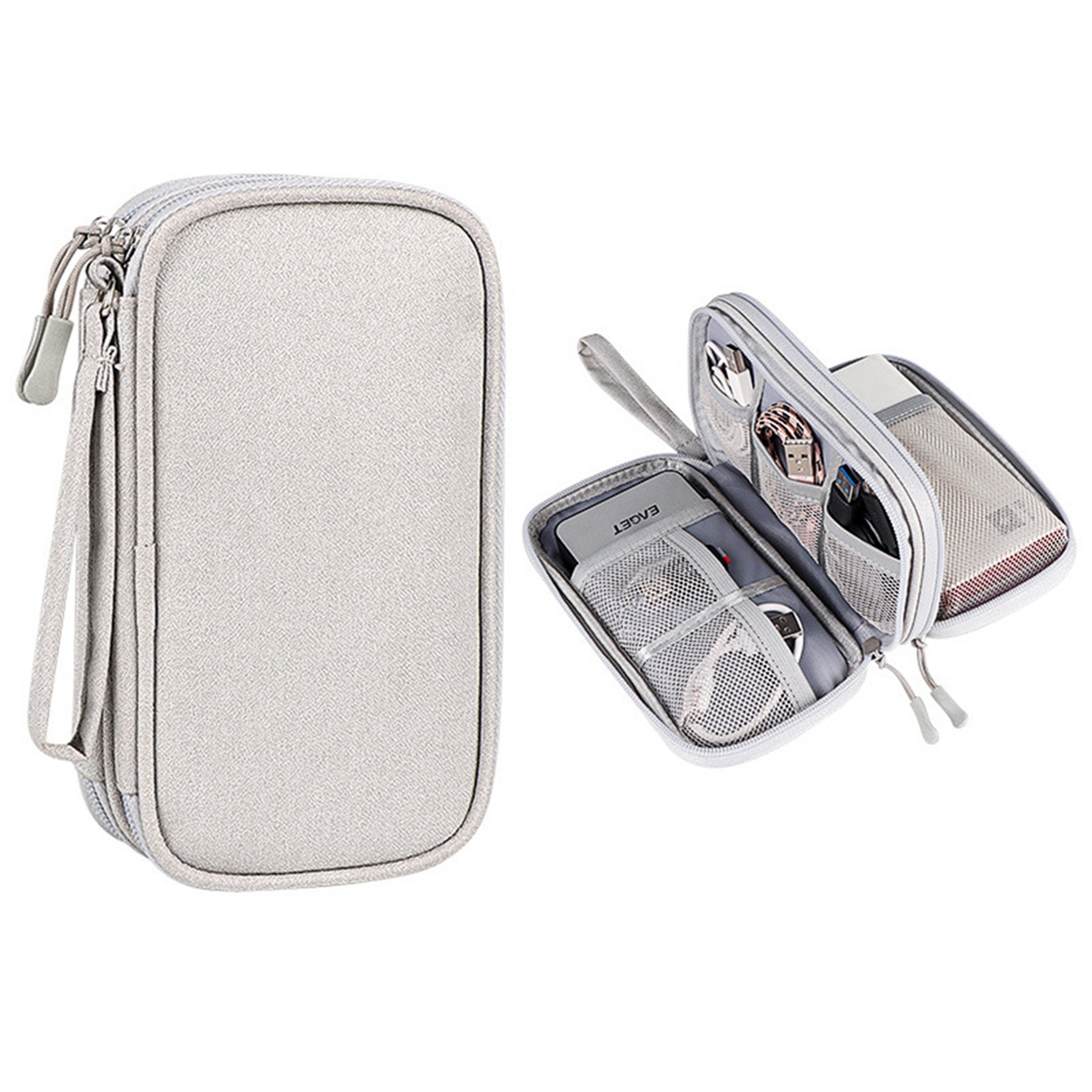 Travel Cable Organizer Pouch Electronic Accessory Carry Case 2