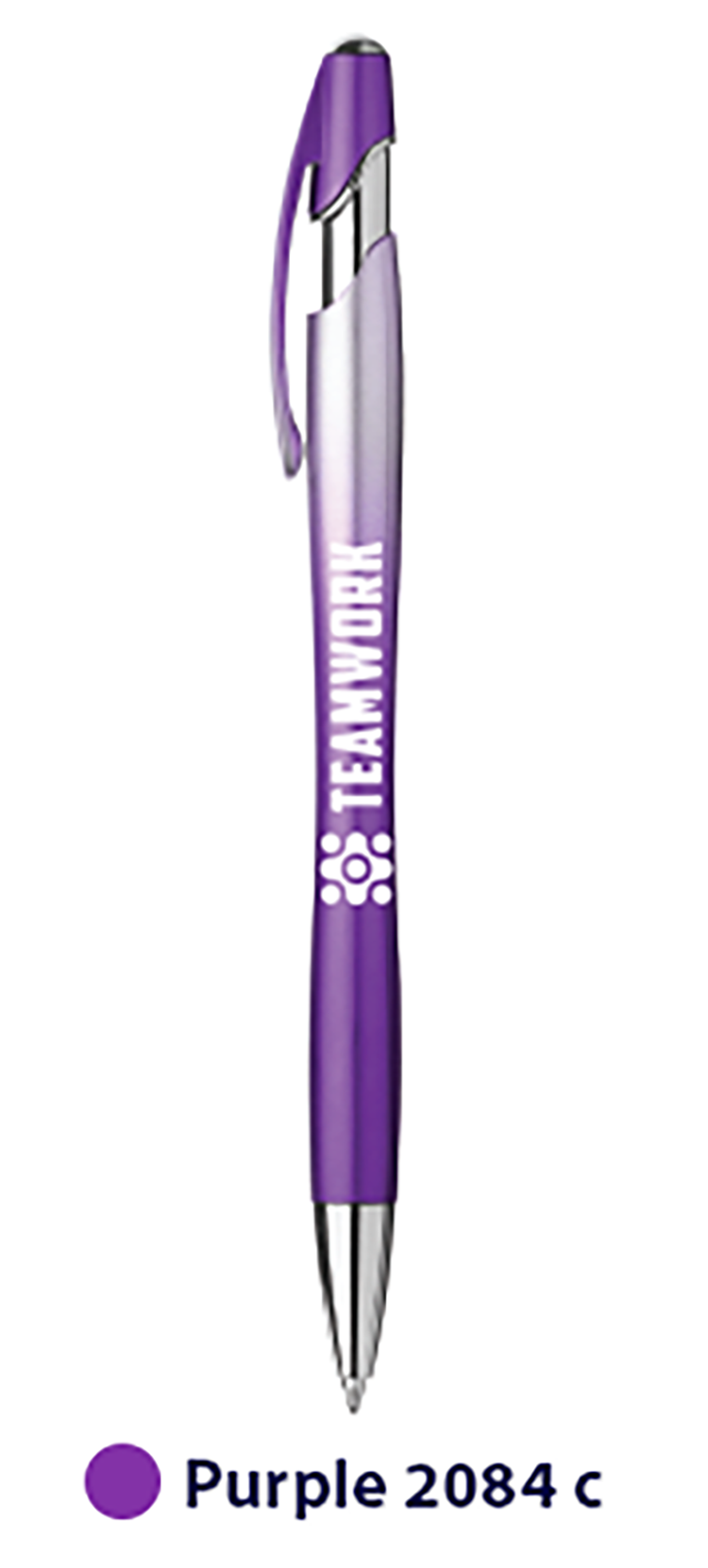 Top Flight Slim Metallic Plastic Pen (Full Color Imprint) 2