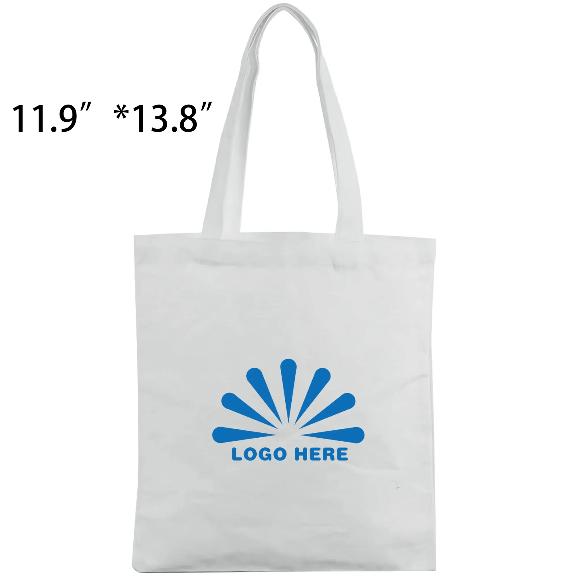 Natural color Economy Convention Carrybag MOQ 100 PCS, custom tote bag with logo imprint 2
