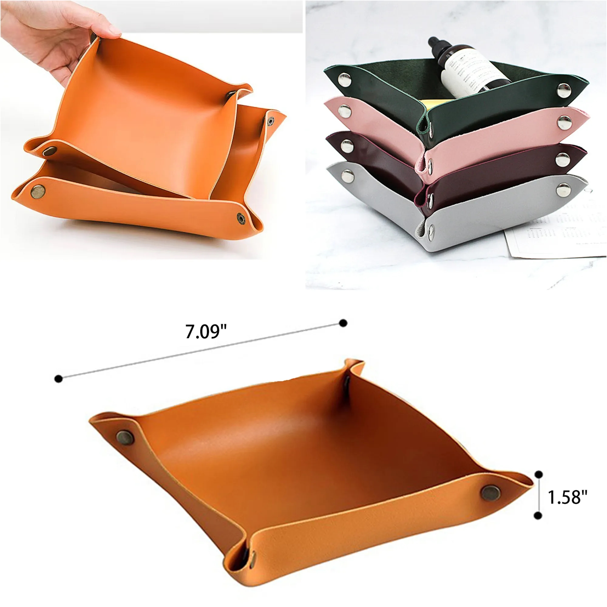 Desktop PU Storage Tray 3