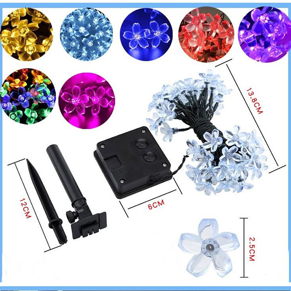 Holiday Decorations Multi Color Solar Strings Lights 7