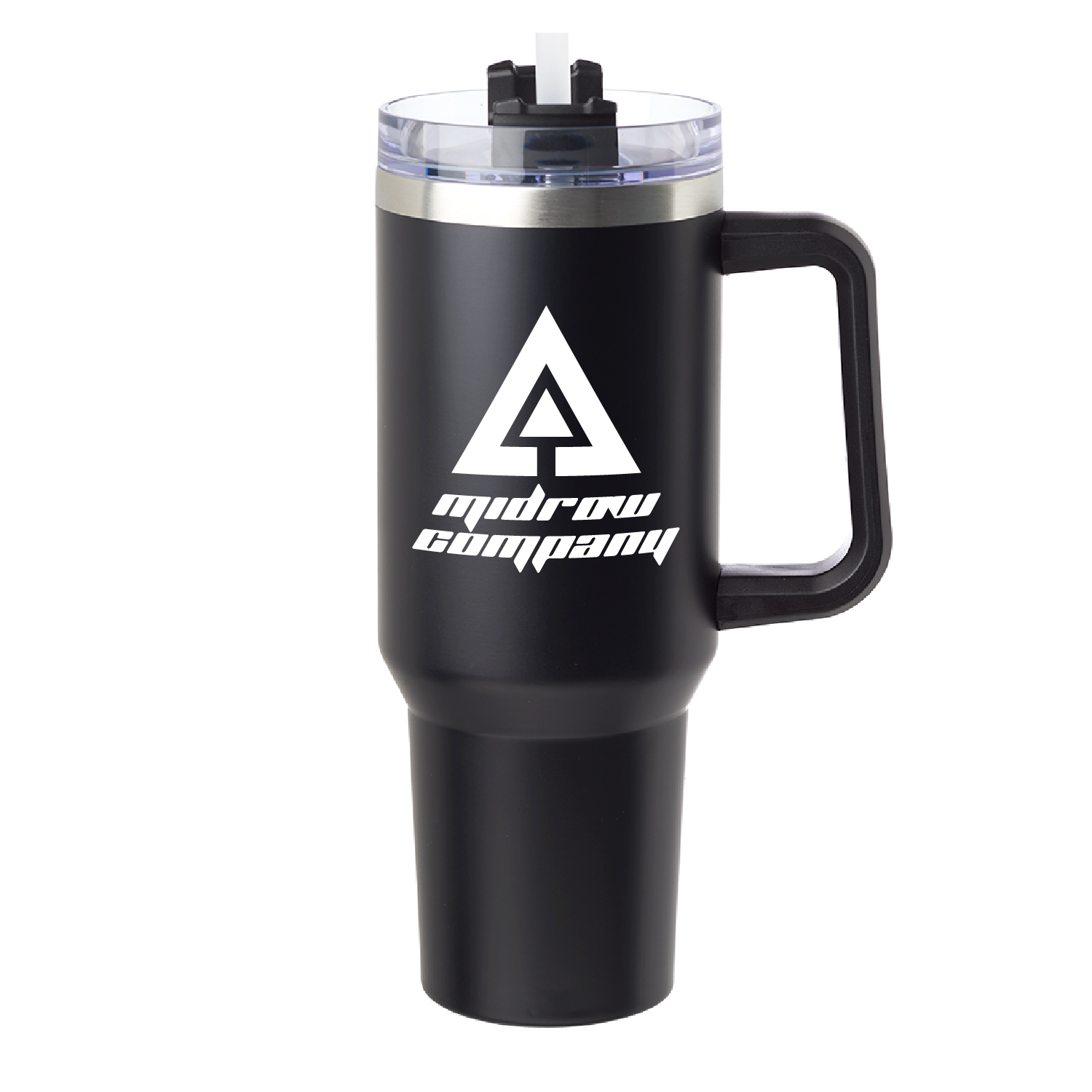 40 oz. Pinnacle Stainless Steel Travel Mug (1 Color Imprint) 3