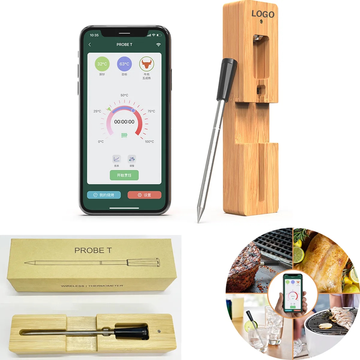 Bluetooth Wireless Meat Thermometer 1