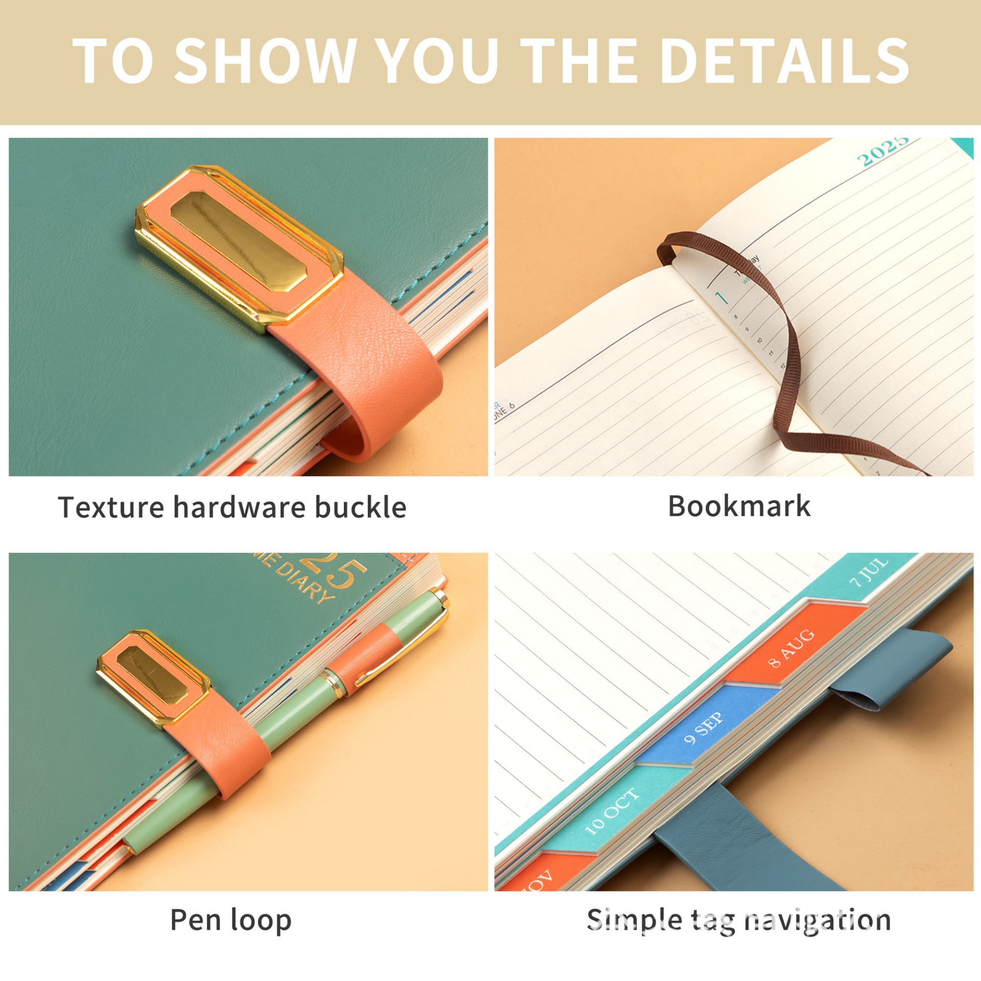 2025 Jan - Dec 5.6" x 8.2" A5 Daily Planner 2