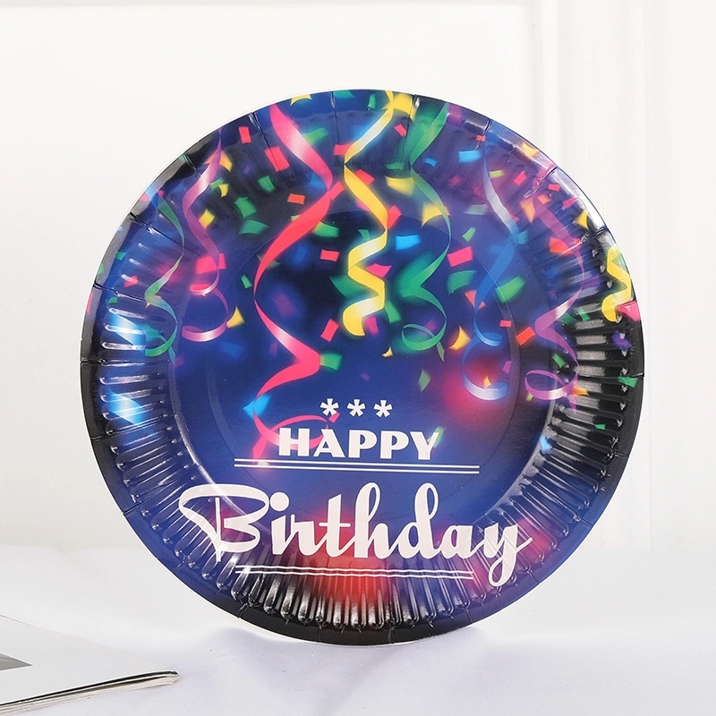 Custom 7" Disposable Party Picnic Salad Dessert Paper Plate 21