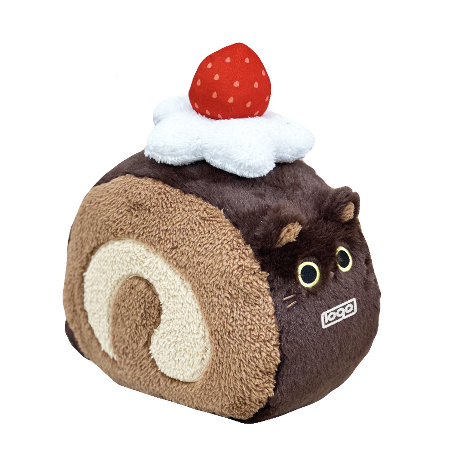 Kawaii Strawberry Swiss roll Plush Pillow Stuffed Toy 10