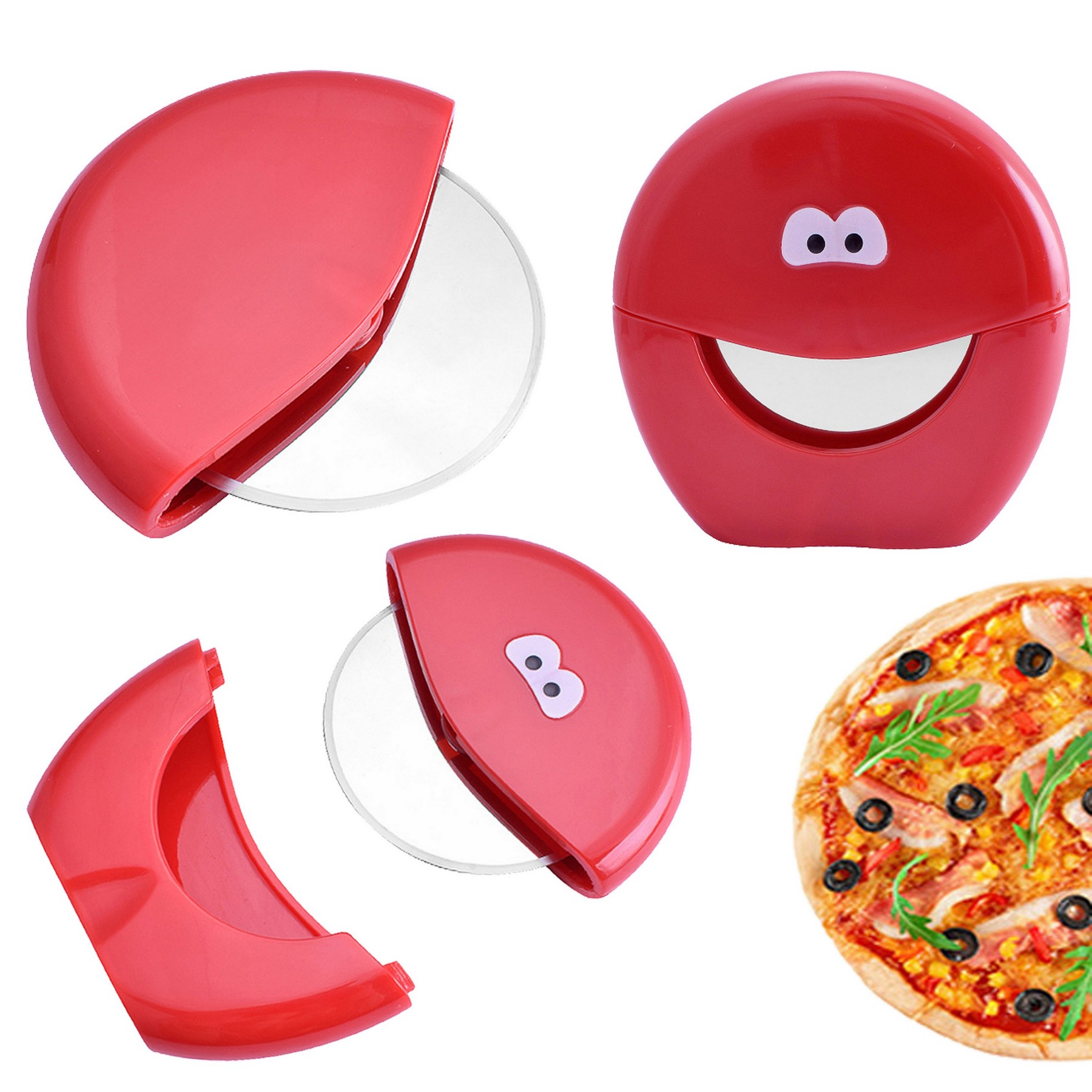 Stainless Steel Roller Pizza Cutter 1