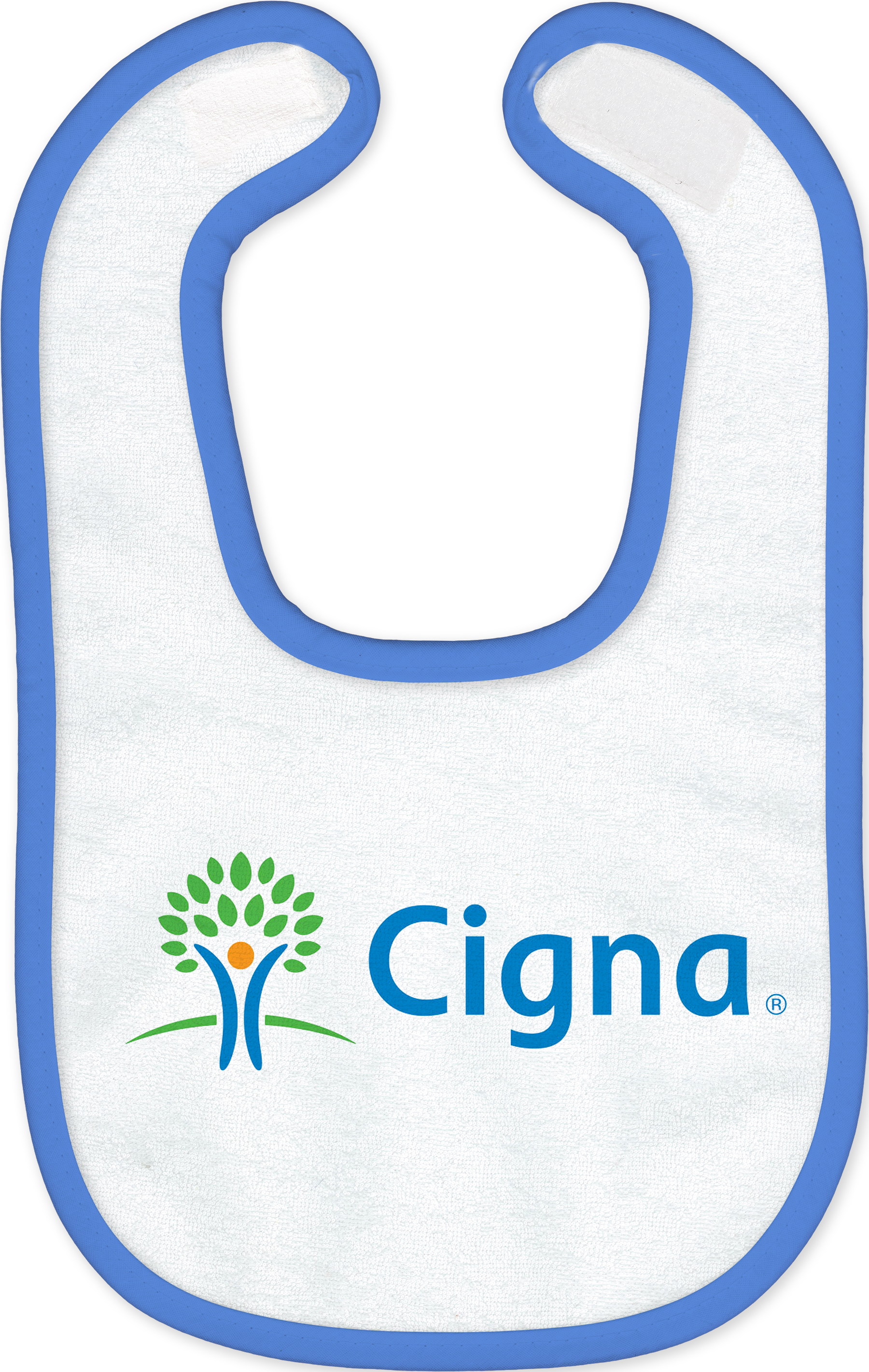 Small Baby Bib with Hook & Loop Closure