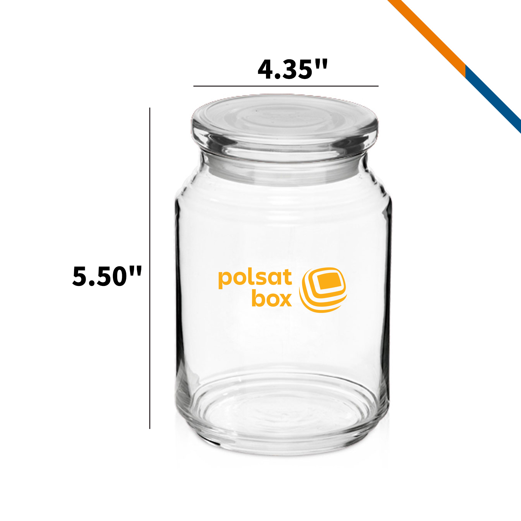 ARC Ryder Flat Lid Candy Jars - 26 OZ. 1