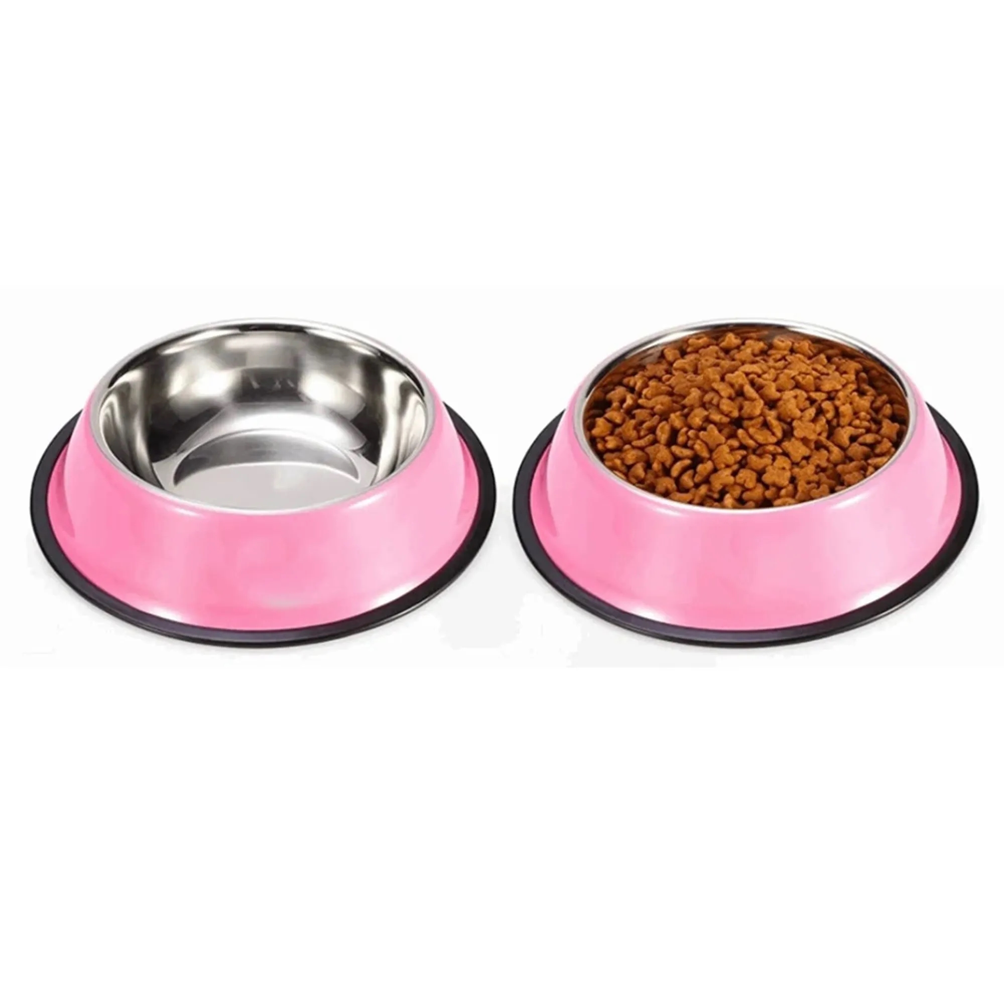 5.9"Pet Anti Spill Stainless Steel Food And Water Basin 4