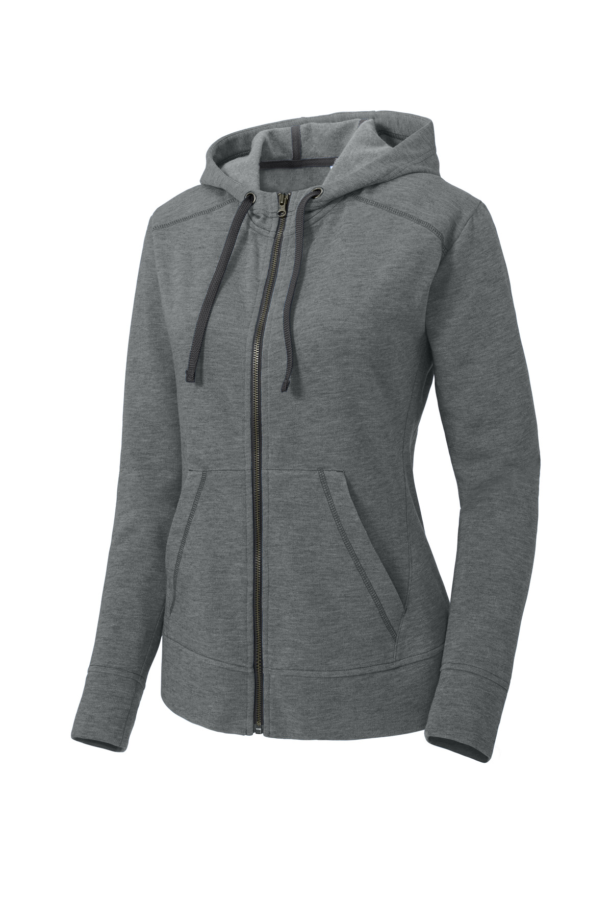 Sport-Tek Women's PosiCharge Tri-Blend Wicking Fleece Full-Zip Hooded Jacket LST293 5