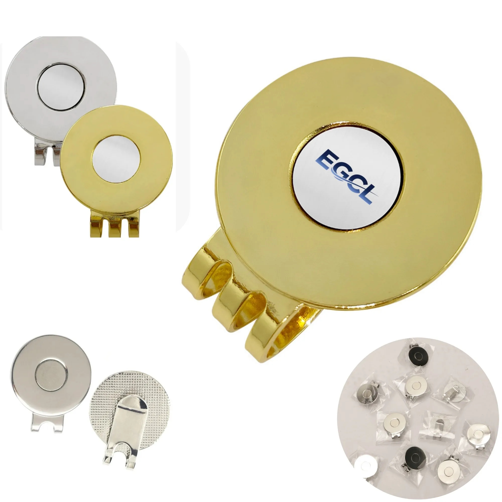 Custom golf mark hat clip