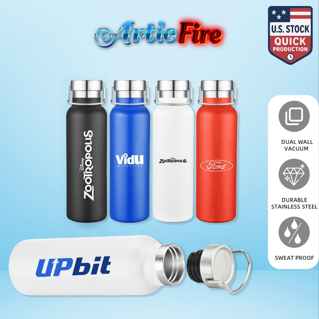 ArticFire 20oz Double Wall Stainless Steel Vacuum Tumbler with Metal Cap 7