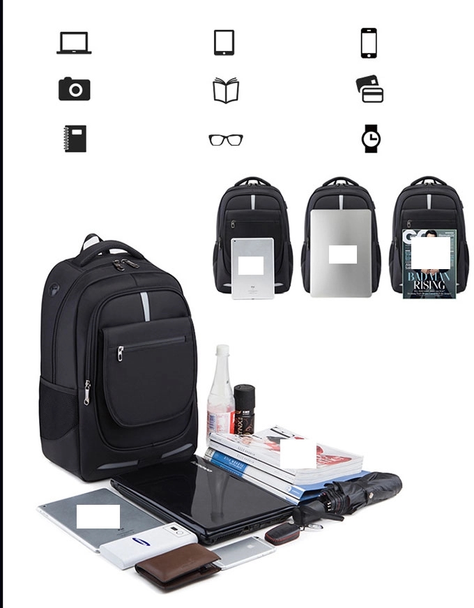 Waterproof Leisure Laptop Bags Decompression With USB Port 5