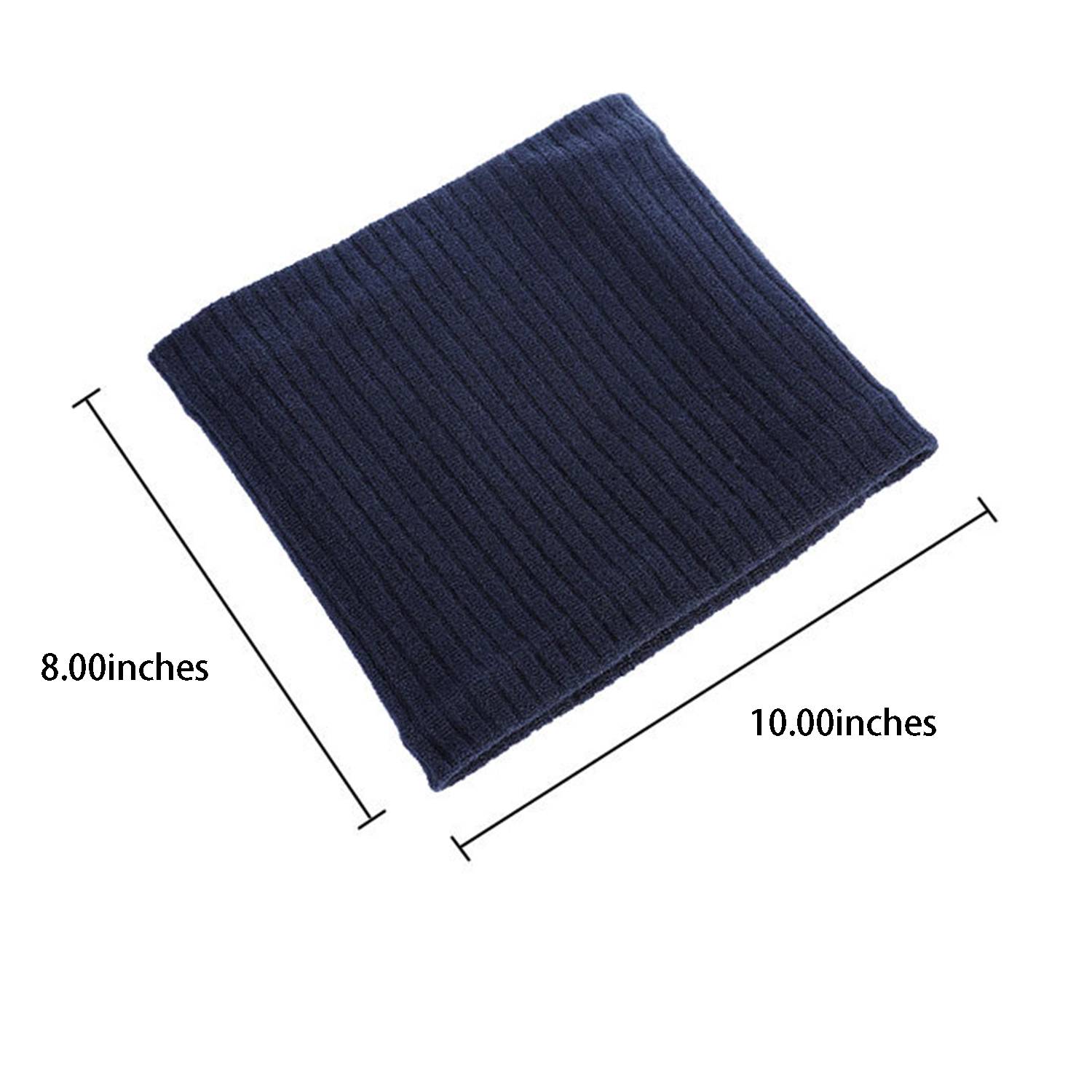 Winter Knitted Plush Lined Neck Warmer Scarf 11