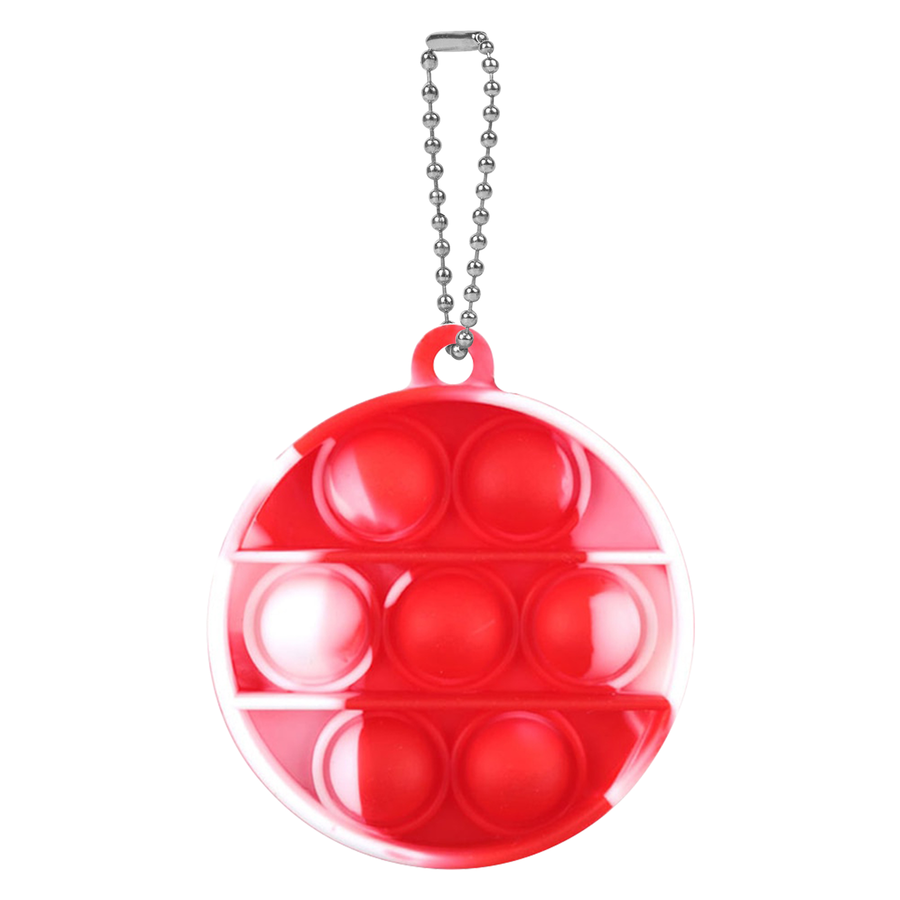 Round Mini Push Bubble Stress Relief Toy Keychain 24
