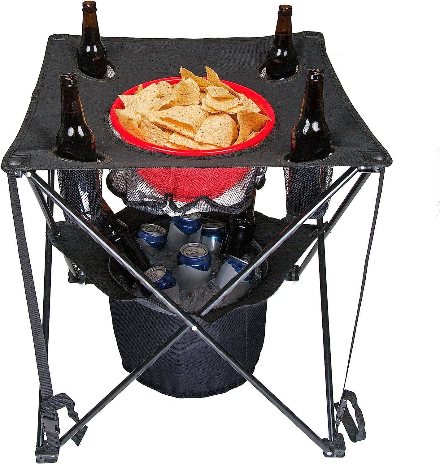Outdoor Folding Table w/ Cooler Bag 6