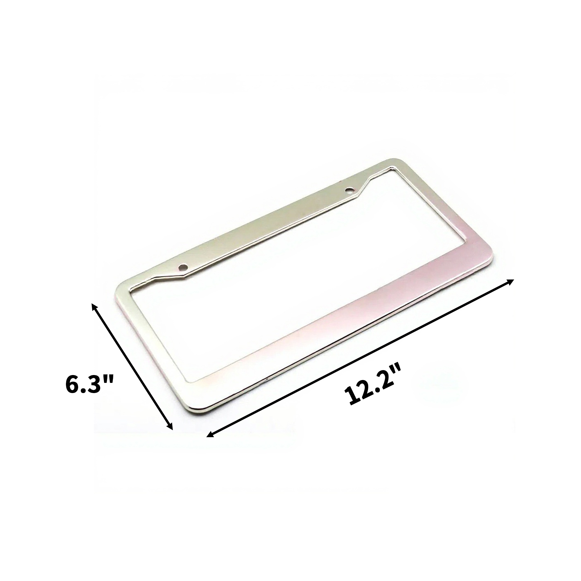 Aluminum License Plate Frame Holder 12.2 x 6.3" 2